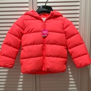 Little girls puffy winter jacket.